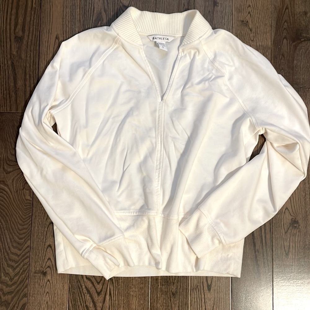 Athleta cropped top sweatshirt